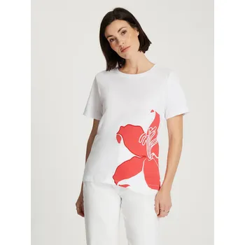 Dámské oblečení Tričko Cross Jeans Weiß 5394658 L