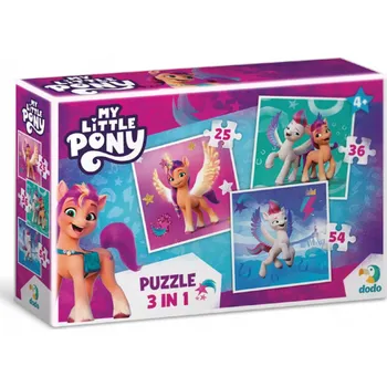 Puzzle Puzzle Dodo 115 dílků My Little Pony 3v1