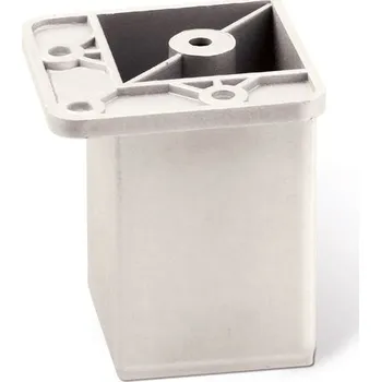 Nábytkové kování 12475 - nožka nikl efekt (12475 - nožka nikl efekt v povrchu nikl. Vhodné řešení pro nábytek v interiéru.)