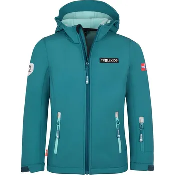Dívčí bunda Trollkids Türkis 9788212 164