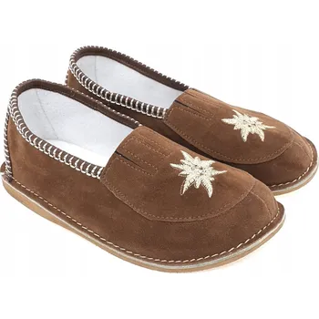 Dámské pantofle Bambosze Semišové Pantofle Kožené Pantofle *36*