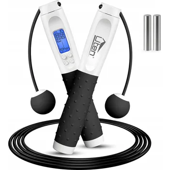 Švihadlo BEZDRÁTOVÉ/KABELOVÉ SPORTOVNÍ ŠVIHADLO S POČÍTADLEM, NASTAVITELNÉ, ČERNÉ