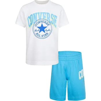 Chlapecké tričko Tričko Converse Weiß/ Hellblau 7325982 104