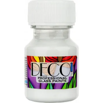 Speciální výtvarná barva Barva na sklo a vitráž BÍLÁ Renesans Deco 30 ml.
