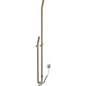 Radiátor Elektrický koupelnový radiátor Sapho 45 W 122 x 1700 mm zlatý