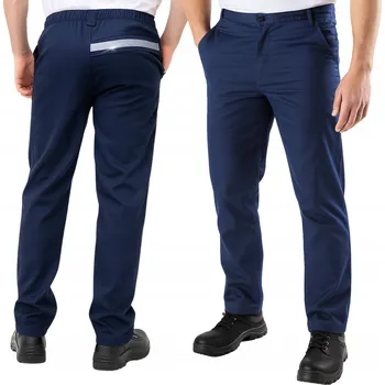 Pracovní obuv Dlouhé ochranné pracovní kalhoty Specto , délka do pasu, tmavě BOZP , vel. S