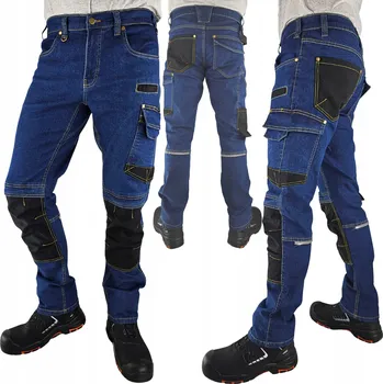 Pracovní obuv Pracovní kalhoty Specto bavlněné, modré, vel. s kapsou