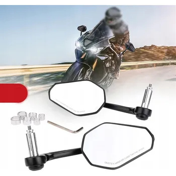 Zrcátko pro motocykl 1 Pár Univerzální ZRCÁTKA PRO MOTOCYKL SKÚTR QUADA E9 HOMOLOGACE
