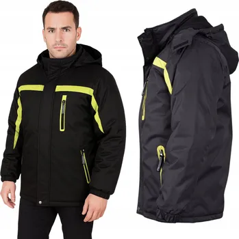 Zimní zateplená bunda Specto černá s odepínací kapucí, velikost L