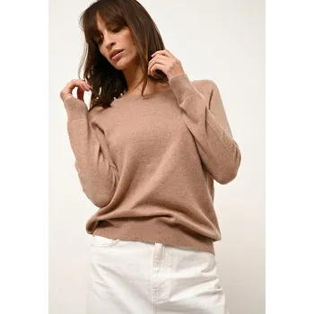 Dámský svetr Just Cashmere Beige 876794 XL