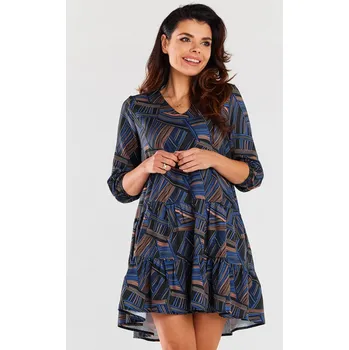 Dámské šaty Šaty Awama Dunkelblau/ Bunt 7578861 L/XL