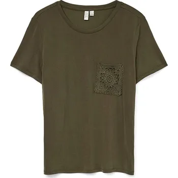 Dámská móda Tričko Vero Moda Khaki 4599793 XS