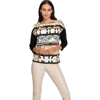 Dámské tričko Heine Schwarz/ Camel 6410011 46