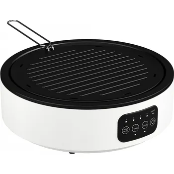 Varná deska Sklokeramická varná deska 2 v 1 s grilovací deskou | bílá