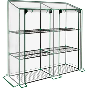 Fóliovník Mini fóliovník s vyztuženou plachtou 143 x 46 x 141/151 cm | průhledný