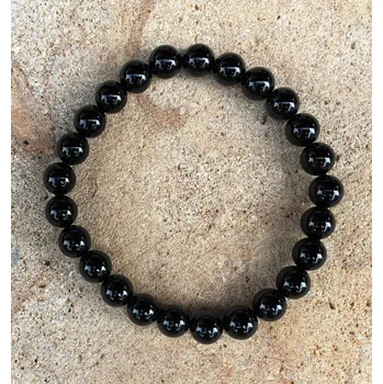 Náramek Pánský náramek Onyx kulička 8 mm