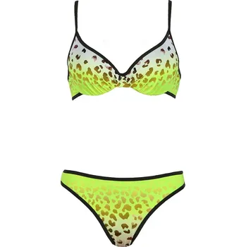 Dámské plavky Plavky Naturana Neongelb/ Khaki 480945 36B-Cup