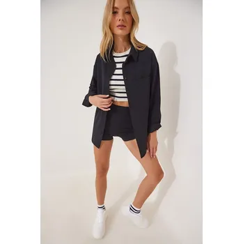 Dámské tričko Happiness Istanbul Schwarz 3891489 42