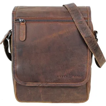 Greenwood Pánská kožená taška přes rameno Sorbon 2 koňak