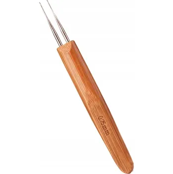 Nástroj na niť a příze Háček na háčkování dredů 0,75mm 2xhrot