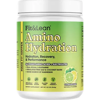 Aminokyselina Fit &amp; Lean Amino Hydration (350 g, Citrusová limetka)