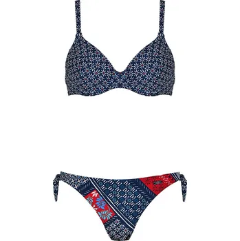Dámské oblečení Plavky Naturana Dunkelblau/ Bunt 6947996 38C-Cup