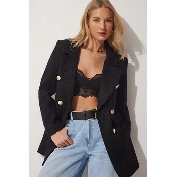 Dámská vesta Bunda Happiness Istanbul Schwarz 189868 36