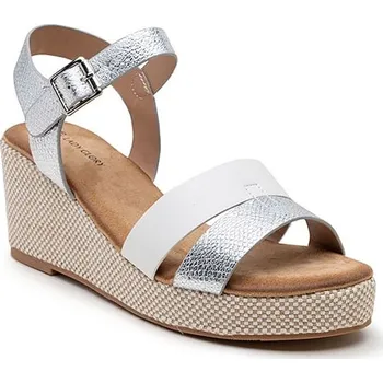 Dámské sandále Foreverfolie Silber/ Weiß 5856743 38