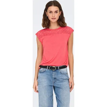 Dámská móda Tričko ONLY Pink 1663844 XL
