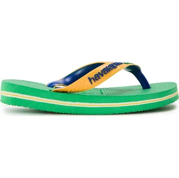 Dívčí pantofle Havaianas Leaf Green 1216847 8/9C