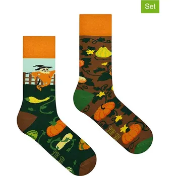 Pánské ponožky Ponožky Spox Sox Orange/ Braun 8707754 40