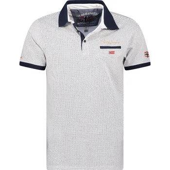 Pánské tričko Tričko Geographical Norway Weiß 1372386 S