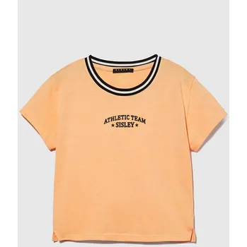 Dívčí tričko Tričko Sisley Orange 9917878 140