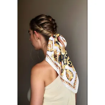 Šála Lucky Bees Weiß/ Gold - (L)50 x (B)50 cm 4440542 onesize