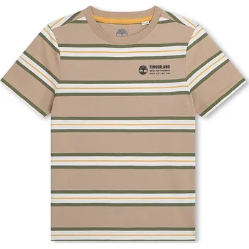 Chlapecké tričko Tričko Timberland Beige/ Weiß/ Orange 1888931 140