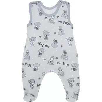 Dupačky ESITO | Kojenecké dupačky Teddy bears Grey - šedá / 62