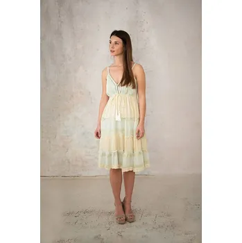 Dámské šaty Šaty Lula Natura Gelb/ Grün 4357821 onesize