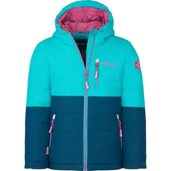 Dívčí bunda Trollkids Dunkeltürkis/ Hellblau 3438077 104