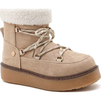 Dámské kozačky Boty Sixth Sens Beige 9776803 36