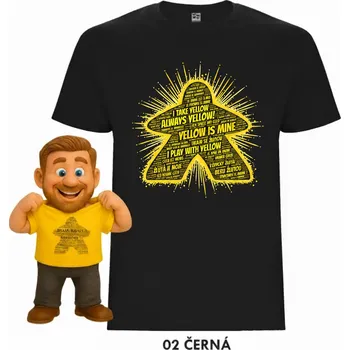 Pánské tričko Tričko „Hraju za barvu“ ve 20 jazycích | MitroCZECH Barva: Žlutá, Velikost: S, Střih: Pánské