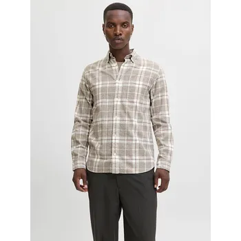 Pánská košile Košile Jack & Jones Beige/ Creme 215310 L