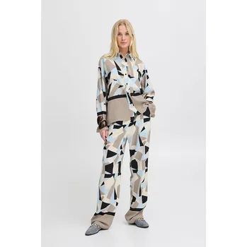 Dámská košile Košile b.young Beige/ Hellblau 609384 42