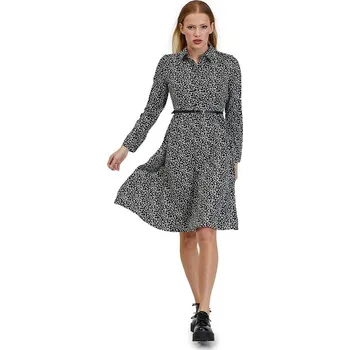 Dámské šaty Šaty orsay Schwarz/ Weiß 128469 36