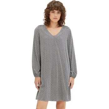 Dámské šaty Šaty Tom Tailor Grau/ Schwarz 9389223 40