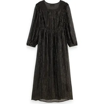 Dámské šaty Šaty Scotch & Soda Schwarz/ Gold 8942898 36