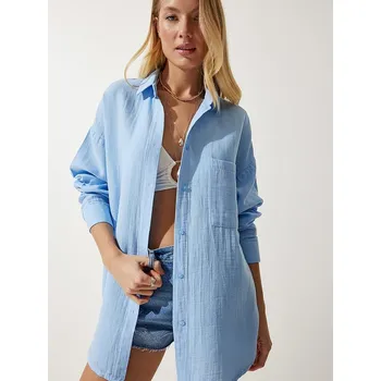 Dámské tričko Happiness Istanbul Hellblau 8840568 38