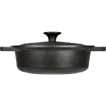 Kastrol RISOLI DI MONTINI Cast iron pot 20 cm 1.5 ltr. with shelf LE PIGNATTE, for induction