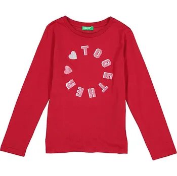 Dívčí tričko Tričko Benetton Rot 9472356 160
