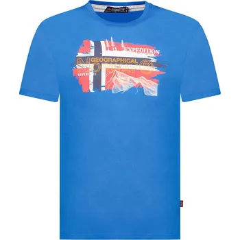 Pánské tričko Tričko Geographical Norway Blau 6669657 S