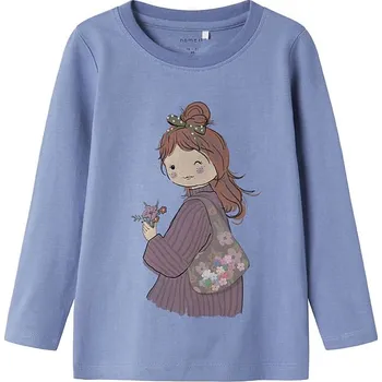 Dívčí tričko Tričko name it Blau/ Braun/ Lila 5069707 104